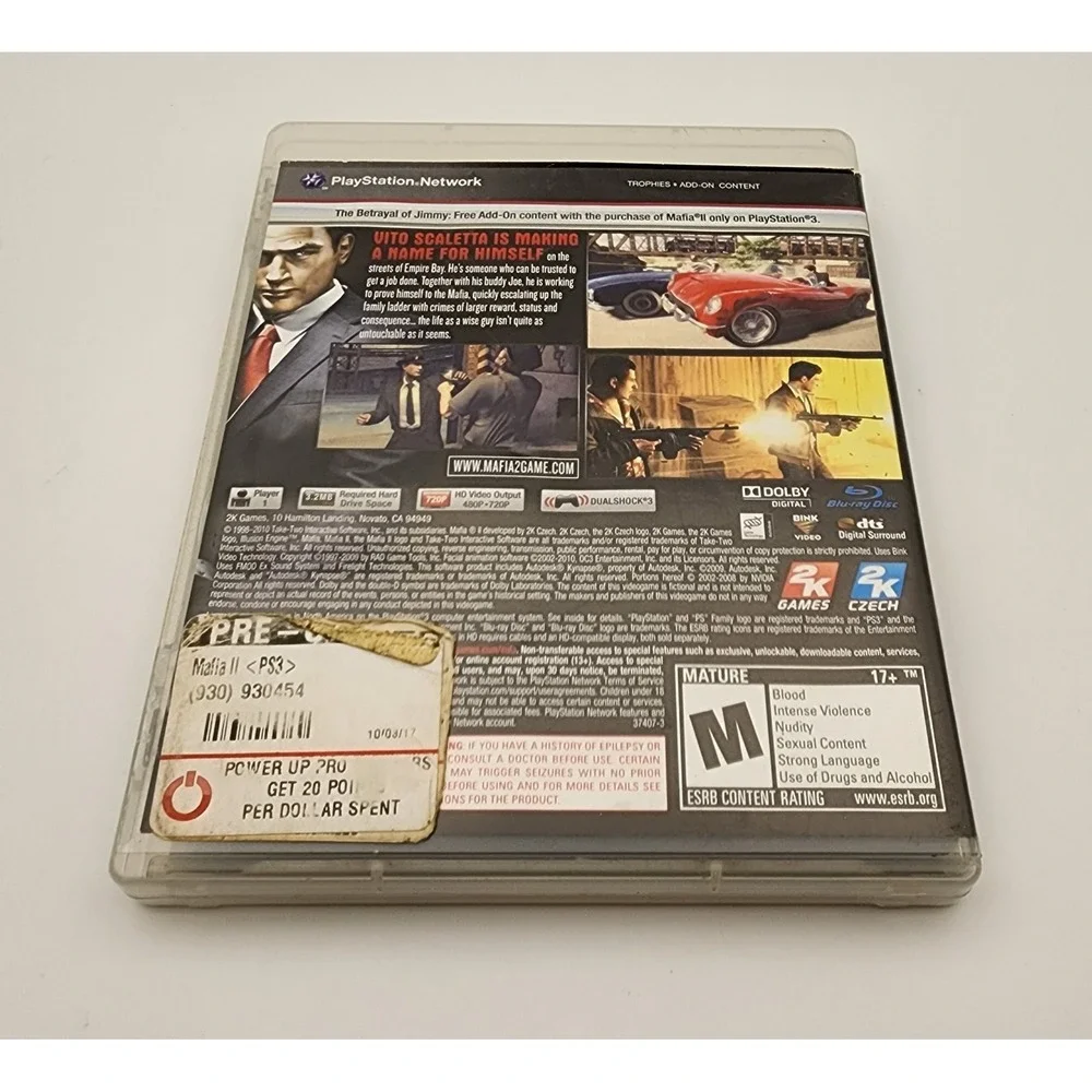 PS3 Mafia‎ II VG COND CIB
